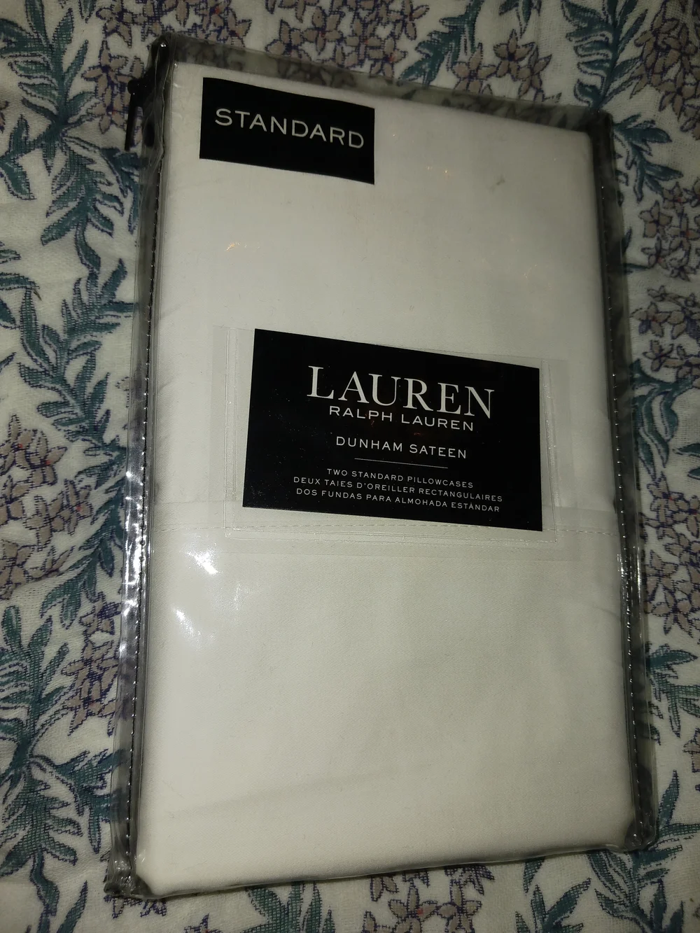Lauren Ralph Lauren Dunham Sateen Standard Pillowcases - White 300 Thread Count